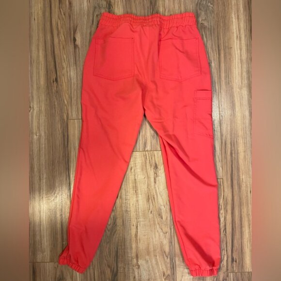 Garde Malade Scrubs Gabrielle top XS Rosie joggers S in "Flamingo" - Picture 3 of 7